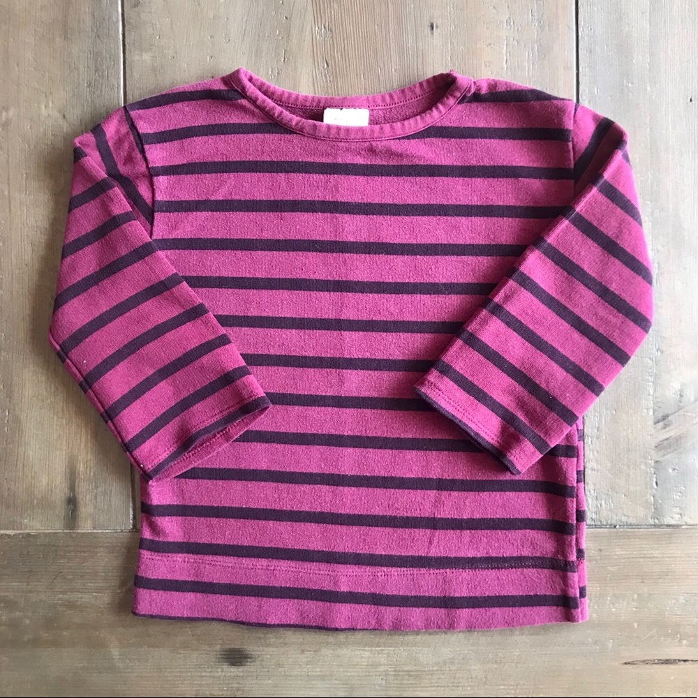 Zara stripes long sleeve tee girls 6